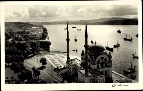 Ak Konstantinopel Istanbul Türkei, Palais de Dolma, Baghtsche, Moschee