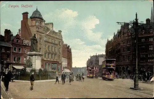 Ak Sheffield Yorkshire England, Fargate