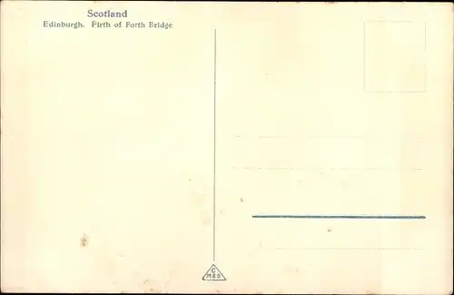 Ak Edinburgh Schottland, Firth of Forth Bridge