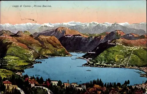 Ak Lago di Como Lombardia, Primo Bacino, Panorama