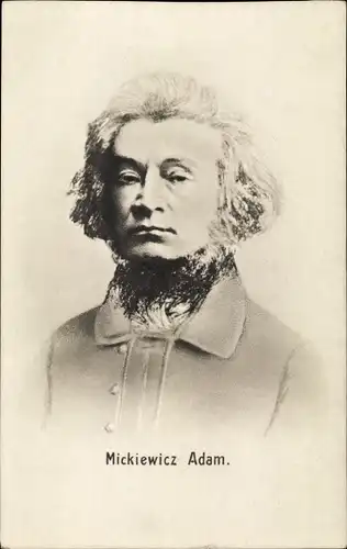 Ak Schriftsteller Adam Mickiewicz, Portrait
