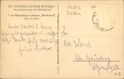 Ak Blankensee, Schöneberger Landheim Blankenhof