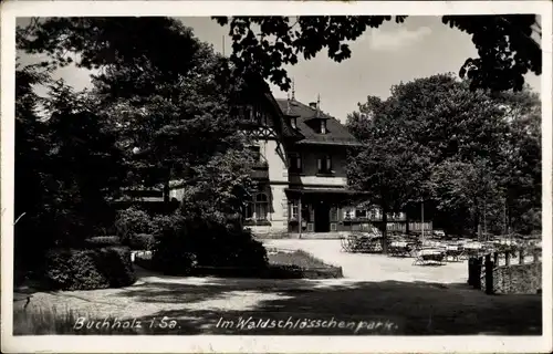 Ak Annaberg Buchholz im Erzgebirge, Im Waldschlösschenpark