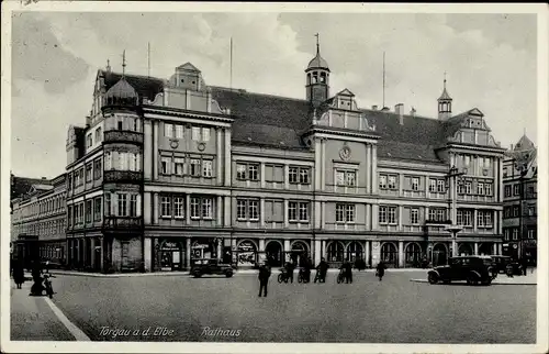 Ak Torgau an der Elbe, Rathaus