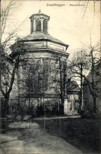 Ak Stadthagen in Niedersachsen, Mausoleum