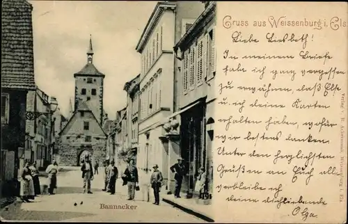 Ak Wissembourg Weißenburg Elsass Bas Rhin, Bannacker