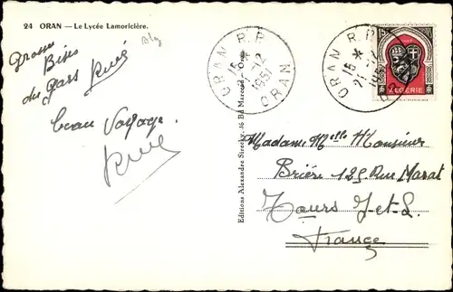 Ak Oran Algerien, Le Lycee Lamoriciere
