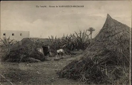 Ak Mazagan Algerien, Un Gourbi, Route de Marrakech-Mazagan