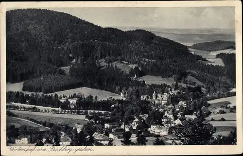 Ak Görbersdorf Schlesien, Blick vom Buchberg aus