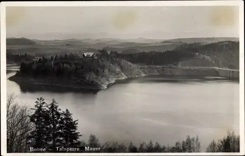 Ak Pilchowice Mauer Wleń Lähn Schlesien, Bobertalsperre