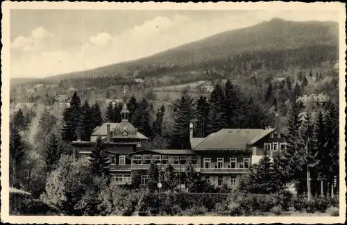 Ak Weißbachtal Szklarska Poręba Schreiberhau Riesengebirge Schlesien, Sanatorium Kurpark