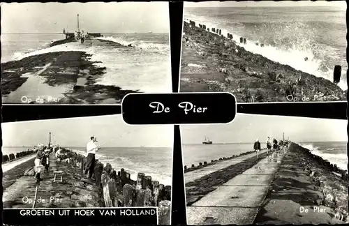 Ak Hoek van Holland Rotterdam Südholland Niederlande, De Pier