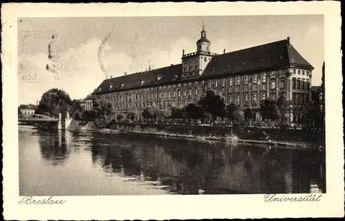Ak Breslau Wrocław in Schlesien, Universität