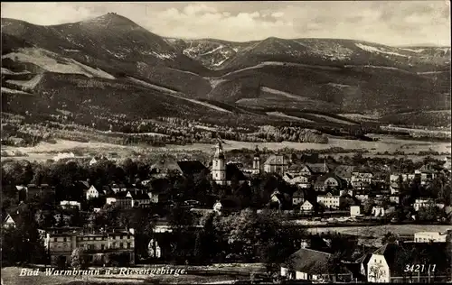 Ak Cieplice Śląskie Zdrój Bad Warmbrunn Riesengebirge Schlesien, Totale
