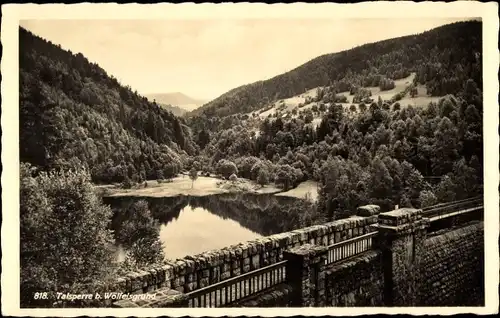 Ak Międzygórze Wölfelsgrund Schlesien, Talsperre, Tama