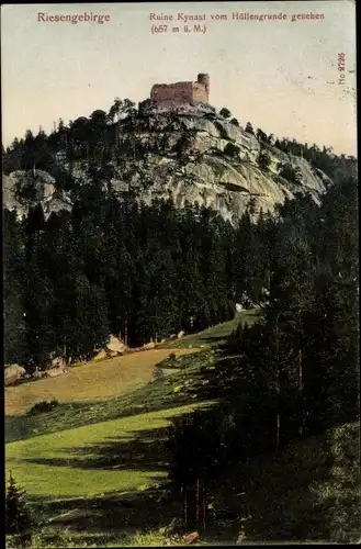 Ak Sobieszów Hermsdorf Kynast Riesengebirge Schlesien, Burg Chojnik, Kynast