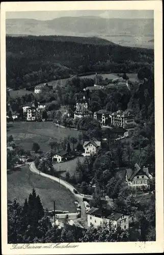 Ak Duszniki Zdrój Bad Reinerz Schlesien, Totalansicht mit Heuscheuer