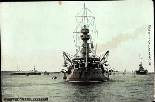 Ak Französisches Kriegsschiff Jauréguiberry, Marine Militaire