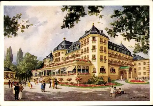 Künstler Ak Bechter, Bad Kreuznach in Rheinland Pfalz, Kurhaus