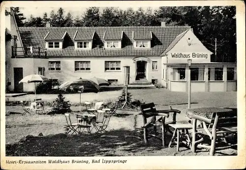 Ak Bad Lippspringe in Westfalen, Hotel Restaurant Waldhaus Brüning