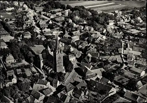 Ak Ankum in Niedersachsen, Luftfoto, Panorama