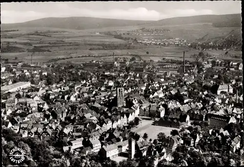 Ak Bad Hersfeld Hessen, Panorama, Kirche, Fliegeraufnahme