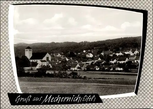 Passepartout Ak Mechernich in der Eifel, Panorama