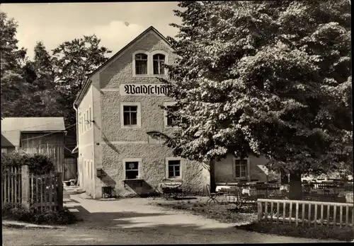 Ak Hartha Tharandt in Sachsen, Gasthaus Waldschänke, Außenansicht