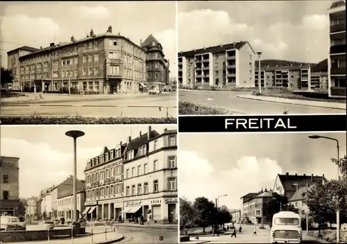 Ak Freital in Sachsen, Kulturhaus da capo, Waldblick, Markt, Platz des Friedens
