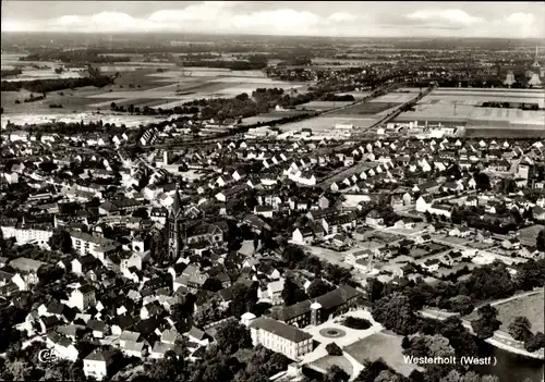 Ak Westerholt Herten im Ruhrgebiet, Panorama, Fliegeraufnahme