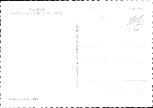 Ak Xanten am Niederrhein, Dom