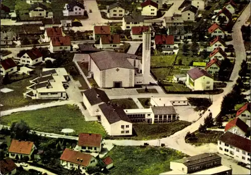 Ak Steigenberg Penzberg in Oberbayern, Kath. Stadtpfarrkirche, Kindergarten St. Raphael, Kinderheim