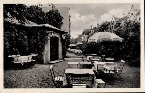 Ak Magdeburg an der Elbe, Freddrichs Gaststätten, Terrasse, Gr. Diesdorfer Str. 154