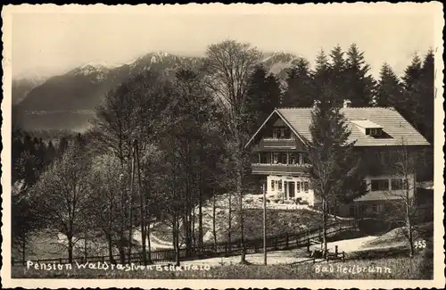 Ak Bad Heilbrunn in Oberbayern, Pension Waldrast