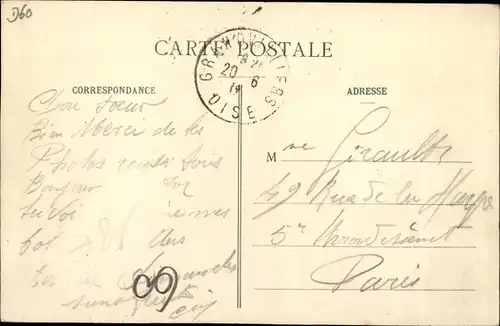 Ak Grandvilliers Oise, Rue d'Amiens