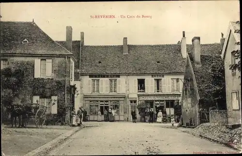 Ak Saint Révérien Nièvre, Un Coin du Bourg, Geschäft