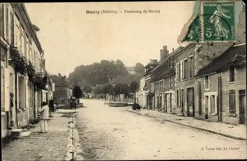 Ak Donzy Nièvre, Faubourg de Bouhy