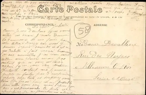 Ak Donzy Nièvre, Faubourg de Bouhy