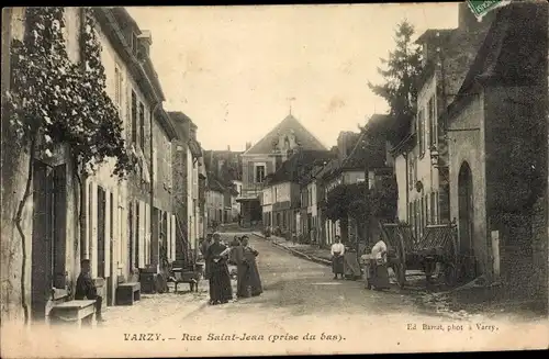 Ak Varzy Nievre, Rue Saint Jean