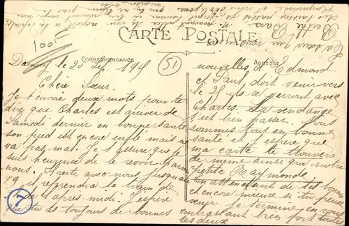 Ak Damery Marne, Fontaine de la Croix de fer