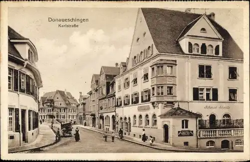 Ak Donaueschingen im Schwarzwald, Karlstraße