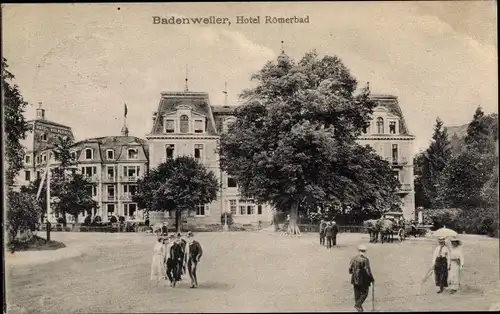 Ak Badenweiler im Kreis Breisgau Hochschwarzwald, Hotel Römerbad