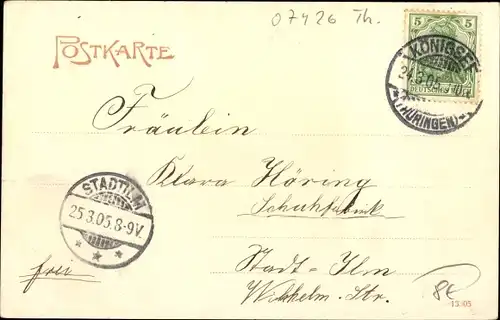 Ak Königsee in Thüringen, Markt