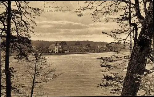 Ak Warenthin Linow Rheinsberg in der Mark, Am Rheinsberger See