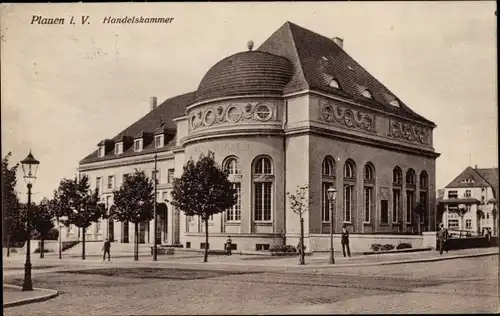 Ak Plauen im Vogtland, Blick zur Handelskammer