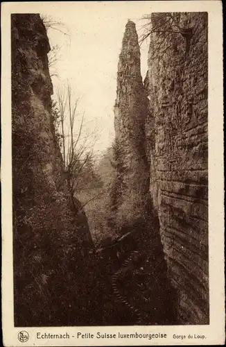 Ak Echternach Luxemburg, Gorge du Loup