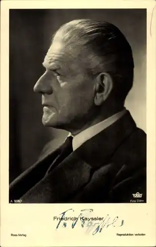 Ak Schauspieler Friedrich Kayssler, Profilansicht, Ross 3226/1