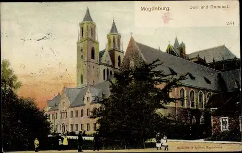 Ak Magdeburg an der Elbe, Dom und Decanat