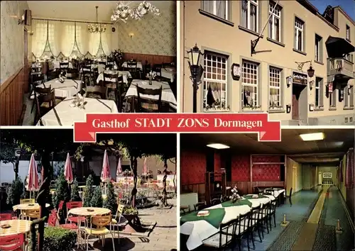 Ak Zons Dormagen am Niederrhein, Gasthof Stadt Zons, Rheinstraße 14, Inh. Esser