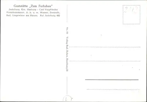 Ak Jesteburg in Niedersachsen, Gaststätte Zum Fuchsbau